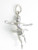 Ice Skater sterling silver charm .925 x 1 Skating Skater charms additional view