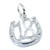 18 Horseshoe sterling silver charm .925 x 1 Lucky Eighteen charms
