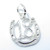 18 Horseshoe sterling silver charm .925 x 1 Lucky Eighteen charms additional view