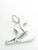 Skier Skiing 2D sterling silver charm .925 Ski charms additional view