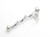 Baton sterling silver charm .925 x 1 Batons Cheerleading charms additional view