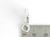 I Love Dance sterling silver charm .925 Dancing Dancer charms size example