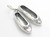 Ballet Shoes sterling silver charm .925 Ballerina shoe charms -A89 additional view