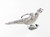 Pheasant sterling silver charm .925 Birds and Pheasants charms side view