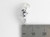 Baseball Batter 2D sterling silver charm .925 Base Ball Batters charms size example
