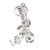 Russian Dancer sterling silver charm .925 Dancing Russia charms