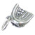 Catchers Mitt sterling silver charm .925 x1 Baseball catcher mitts charms