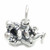 Wrestlers sterling silver charm .925 Wrestling charms