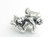 Wrestlers sterling silver charm .925 Wrestling charms additional view