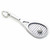 Tennis Racquet sterling silver charm .925 x 1 Racket charm