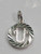 Letter U Initial .925 silver charm pendant x1 initials charms Range10 additional view