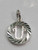 Letter U Initial .925 silver charm pendant initials charms Range10 additional view