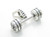 Barbell sterling silver charm .925 x 1 Barbells Bar Bell Weights charms additional view