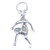 Female tennis player sterling silver charm .925 Lady sports charms