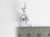 Female tennis player sterling silver charm .925 Lady sports charms size example