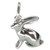 Hare sterling silver charm ITS NOT A RABBIT .925 x 1 Rabbits and Hares