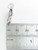 Rabbit large 2D sterling silver charm .925 Rabbits charms side view
