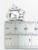 Rabbit large 2D sterling silver charm .925 Rabbits charms detail