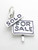 For Sale Sold sign sterling silver charm .925 x 1 Housing Estate charms additional view