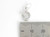 Cookie Biscuit sterling silver charm .925 Cookies Biscuits charms side view