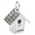 Bird Box sterling silver charm .925 x 1 Birds Birdhouse Birdbox charms