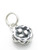 Bird Nest With Eggs sterling silver charm .925 x 1 Bird Nests Egg charms additional view
