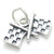 Checkered Flags sterling silver charm .925 x 1 Chequered Flag charms