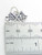 Checkered Flags sterling silver charm .925 Chequered Flag charms detail