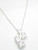 Heart CZ Pendant on 16 inch sterling silver chain .925 Hearts Love additional view