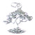 Cypress Tree sterling silver charm .925 Cyprus Trees Cypresses charms
