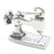 Sewing Machine sterling silver charm .925 Sew Tailor Dressmaker charms
