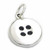 Button sterling silver charm .925 x 1 Clothing Buttons charms