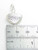 Heart sterling silver charm .925 Loving Love Hearts charms detail