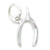 Wishbone SMALL sterling silver charm .925 x 1 Lucky Wish Bone Wishbones