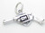 Hand Gun Revolver sterling silver charm .925 x 1 Guns charms additional view