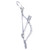 Bow and Arrow sterling silver charm .925 Archery Archer charms