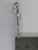 Feather 2D sterling silver charm .925 Feathers charms A1 side view