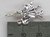 Square Dancers sterling silver charm .925 Dancing charms detail