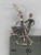 Square Dancers sterling silver charm .925 Dancing charms size example