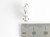Buffalo sterling silver charm .925 Buffalos Bison charms size example