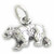 Bear sterling silver charm .925 Bears charms