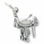 Saddle sterling silver charm .925 Horse Saddles charms