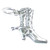 Cowboy Boot sterling silver charm .925 x 1 Cowboys Boots charms