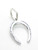 Horseshoe sterling silver charm .925 x 1 Lucky Horse Shoe Horseshoes additional view