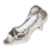 Polished Open Toe Shoe sterling silver charm .925 charms EU232357