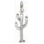 Cactus sterling silver charm .925 Desert Plants Cacti charms