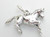 Horse sterling silver charm .925 x 1 Horses Equine charms A1 image 6