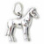 Pony Horse sterling silver charm .925 x 1 Ponies Ponys Horses charms