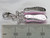 Pink shoes sterling silver enamel charm with clip link .925 THG80058 detail