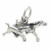 Horse with Foal sterling silver charm .925 Horses charms